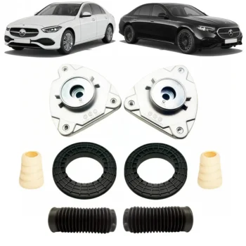 Suspension Top Strut Mount & Bearing Set & Boot with Jounce Bumper Fit For Mercedes-Benz W246 X156 GLA250 CLA45 AMG