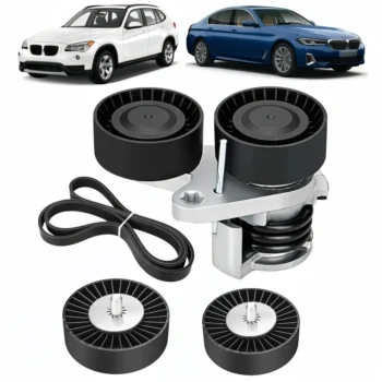 Engine Drive Belt Tensioner Pulley Kit Fit For BMW 135i 335i 535i 335is