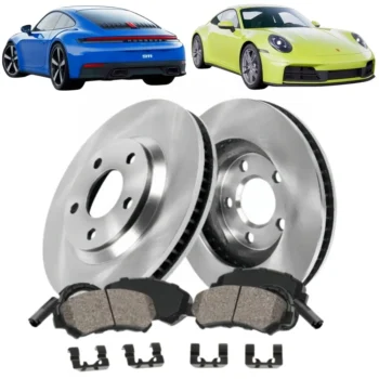 Brake Disc Rotor Kit Compatible with  Porsche Cayenne 2003-2006, 2008-2010