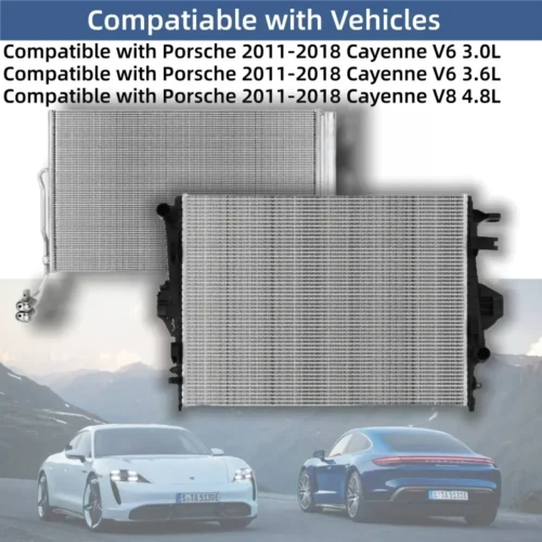 porsche-coolant radiator & condenser kit-04 porsche-coolant radiator & condenser kit-04